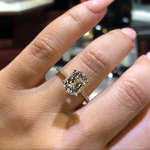 14k white gold engagement ring wedding 2ct diamond - Picture 3 of 6